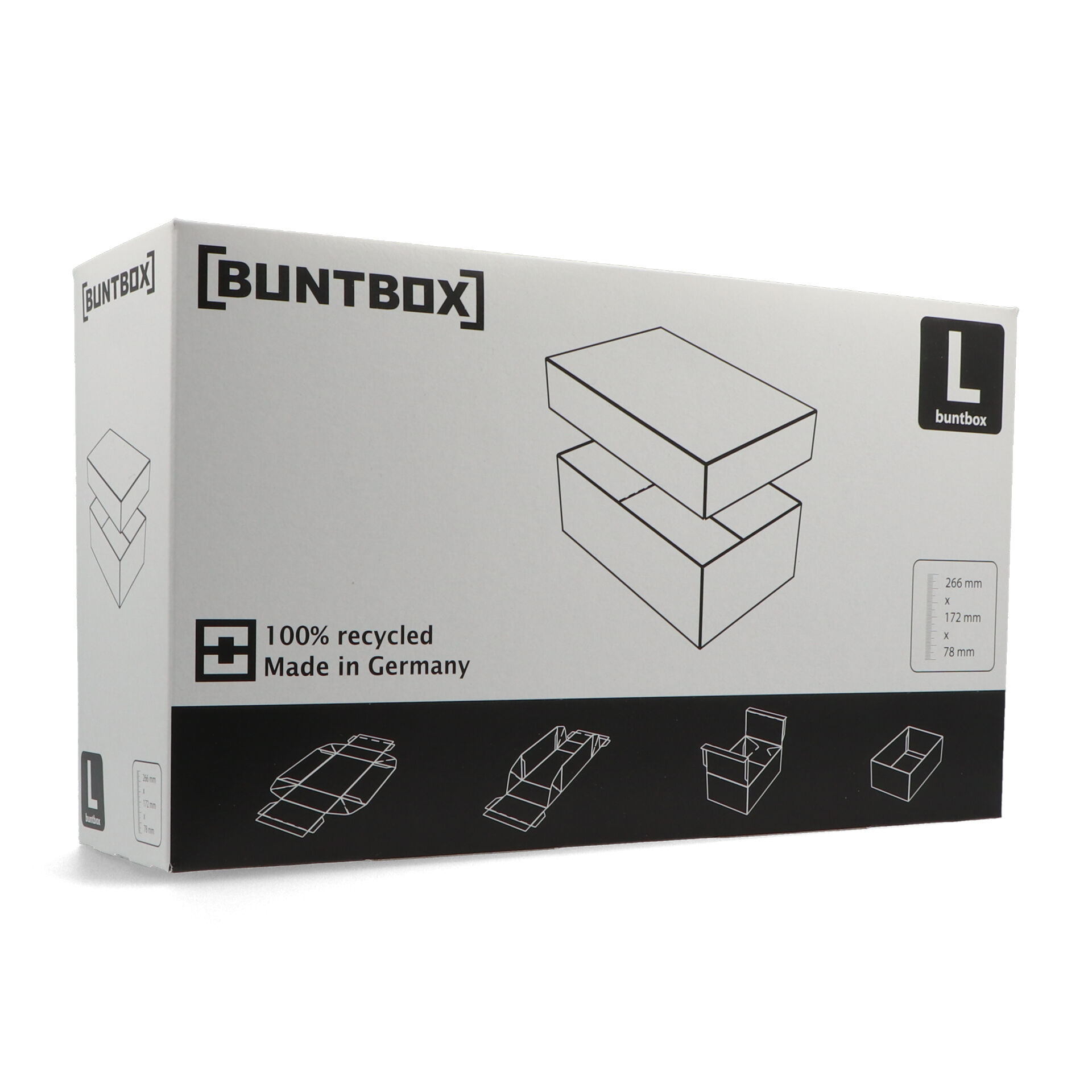 Leer- Display 12 x Buntbox L