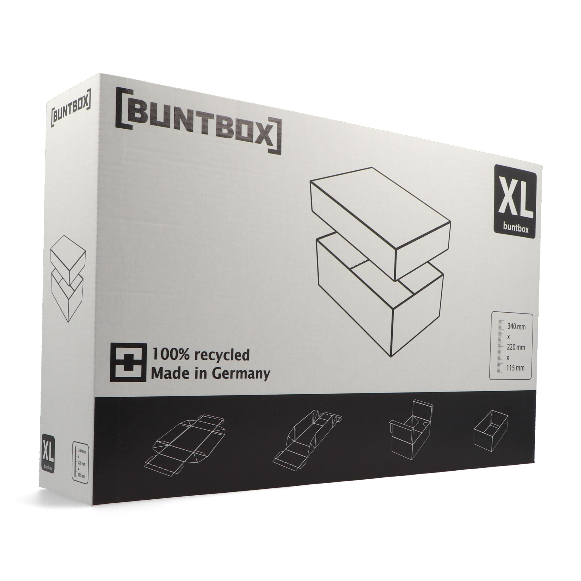 Leer- Display 12 x Buntbox XL