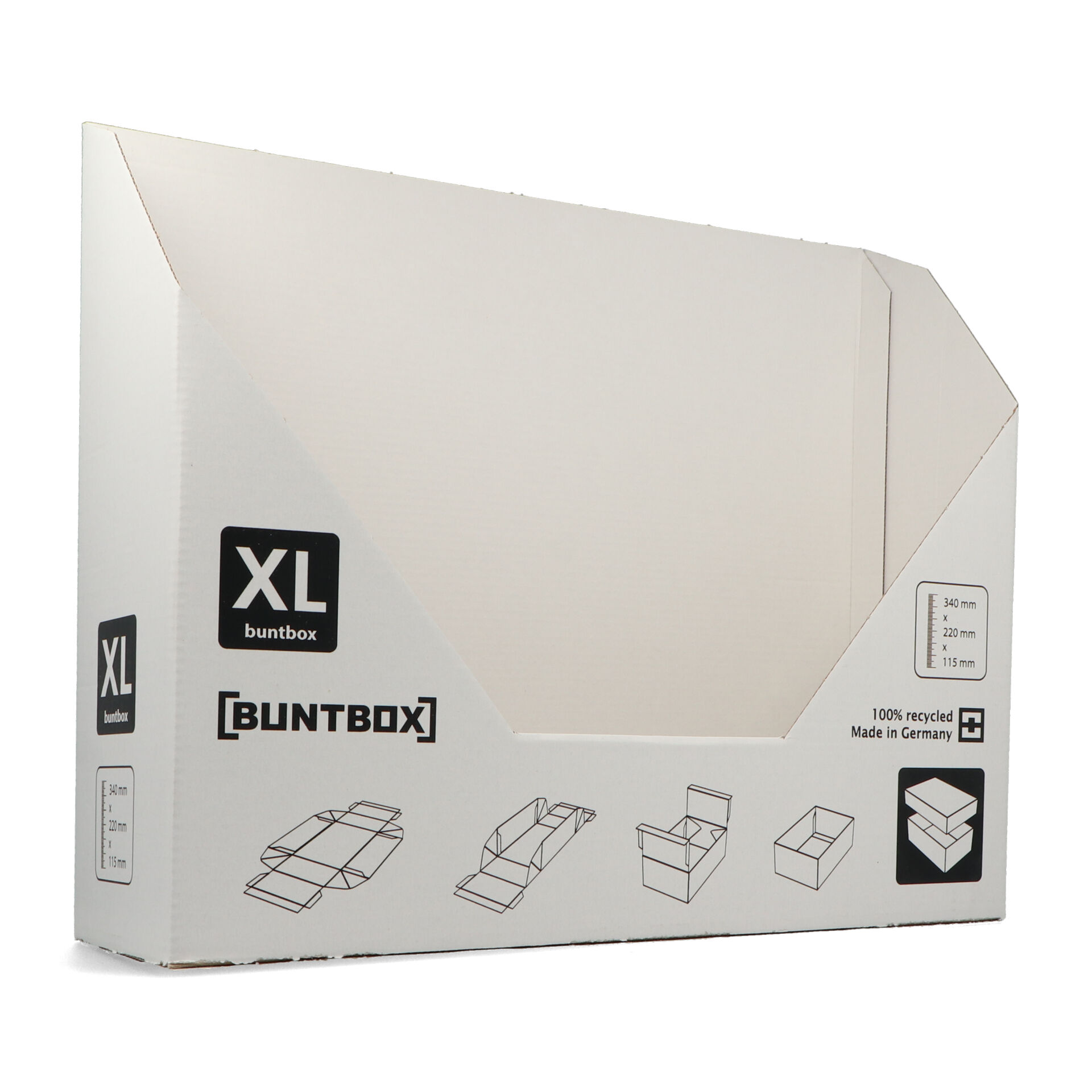Leer- Display 12 x Buntbox XL Kombipack